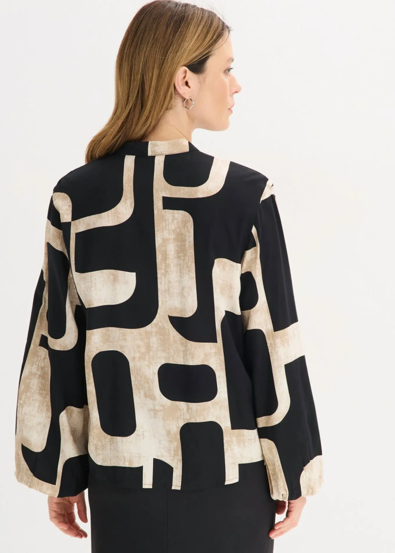 Blusa de viscosa fluida