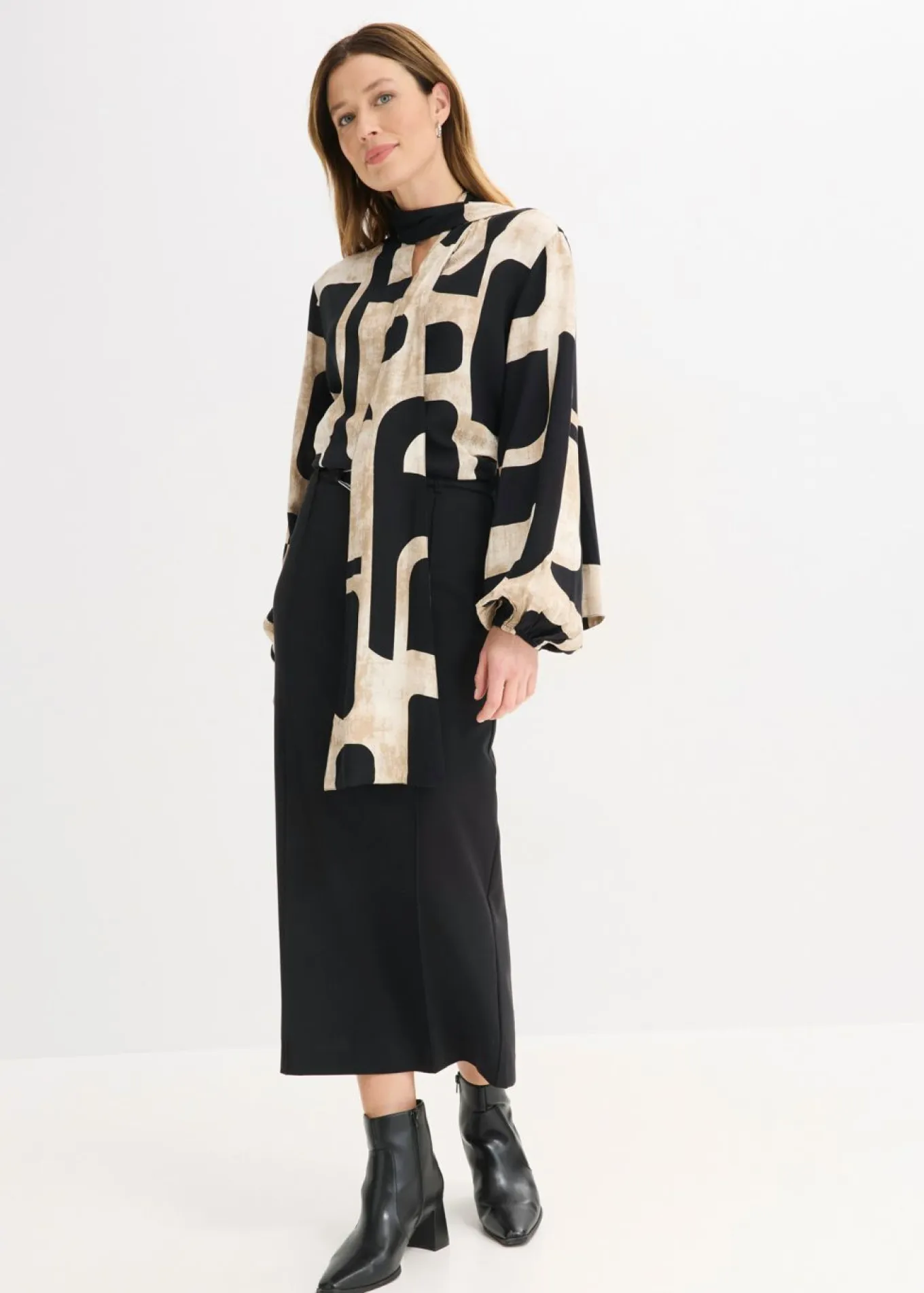 Blusa de viscosa fluida