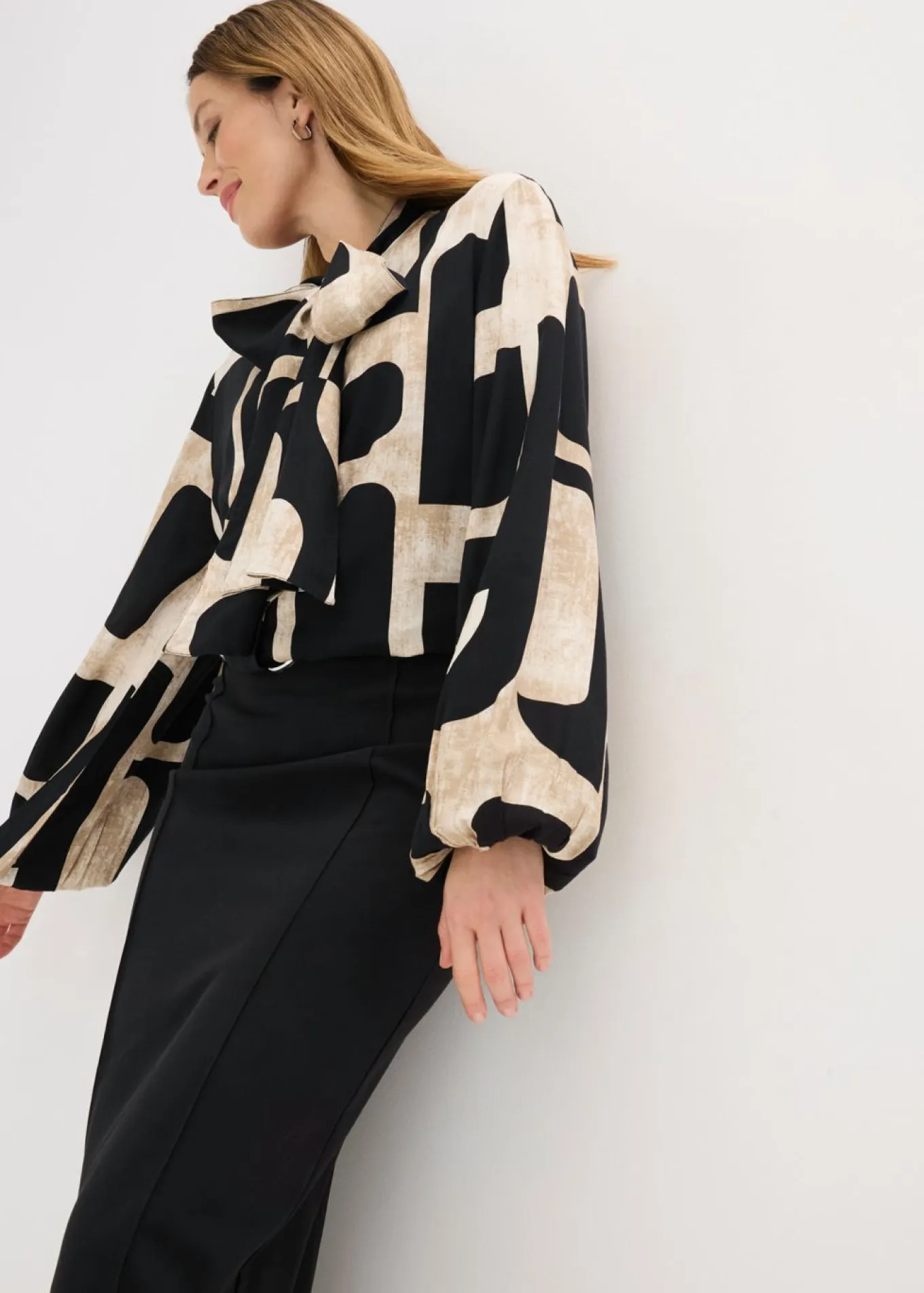 Blusa de viscosa fluida