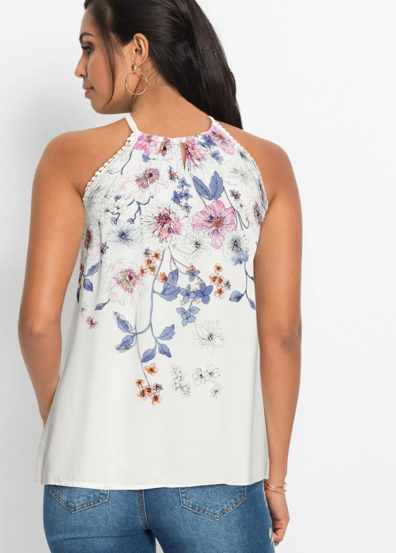 Blusa de viscosa fluida