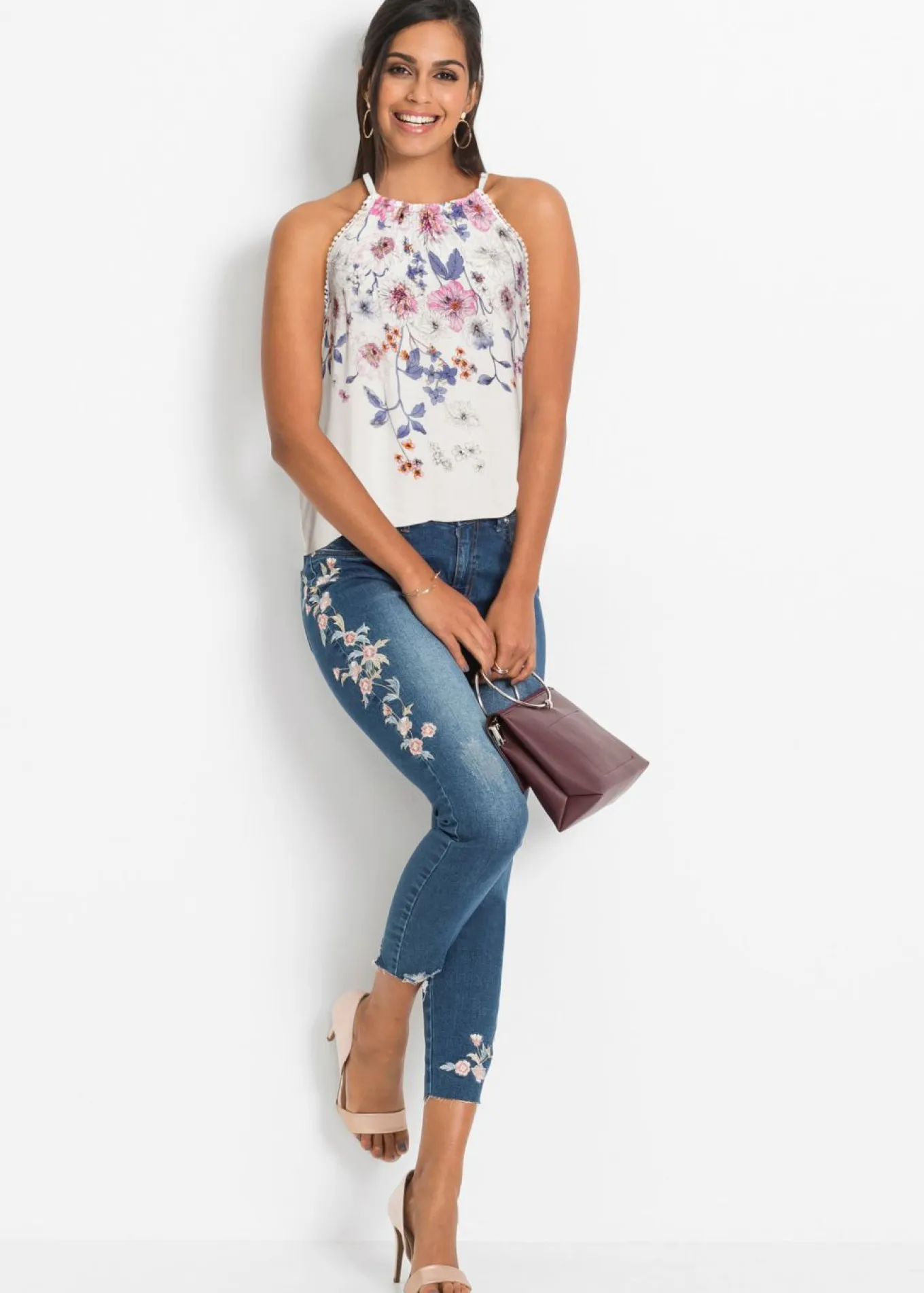 Blusa de viscosa fluida