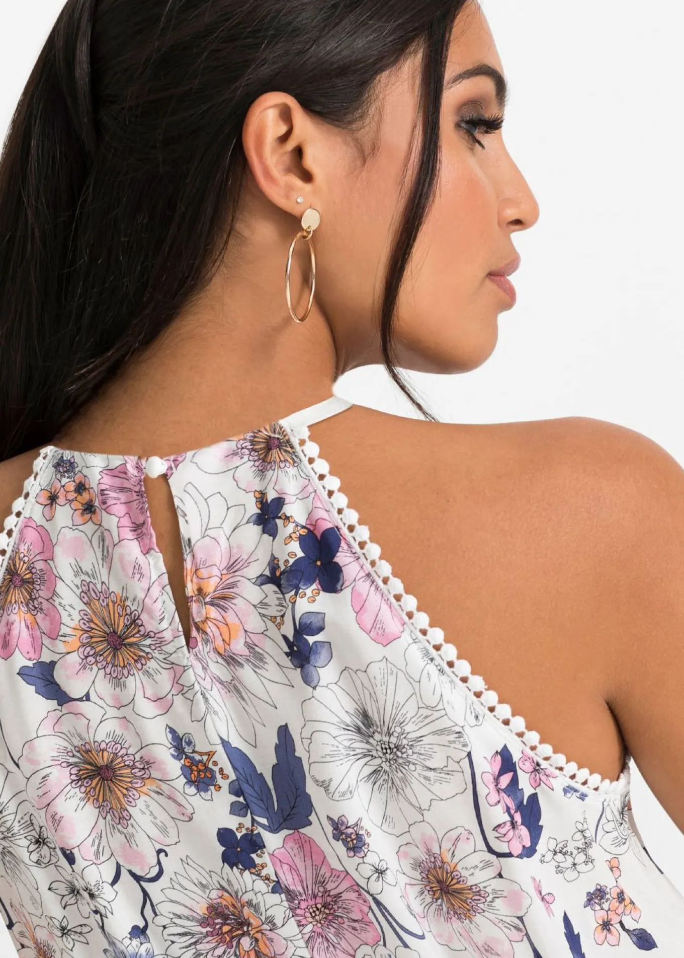 Blusa de viscosa fluida
