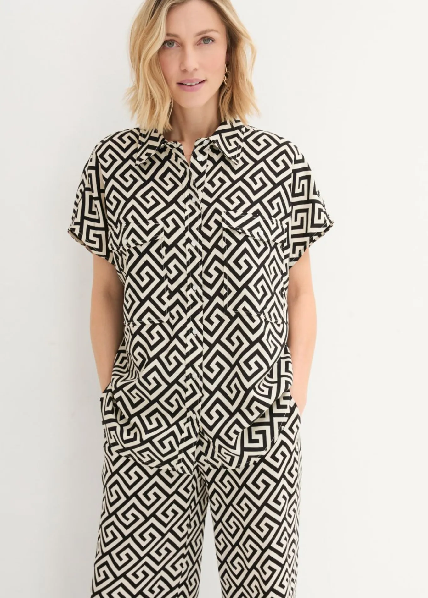 Blusa de viscosa fluida