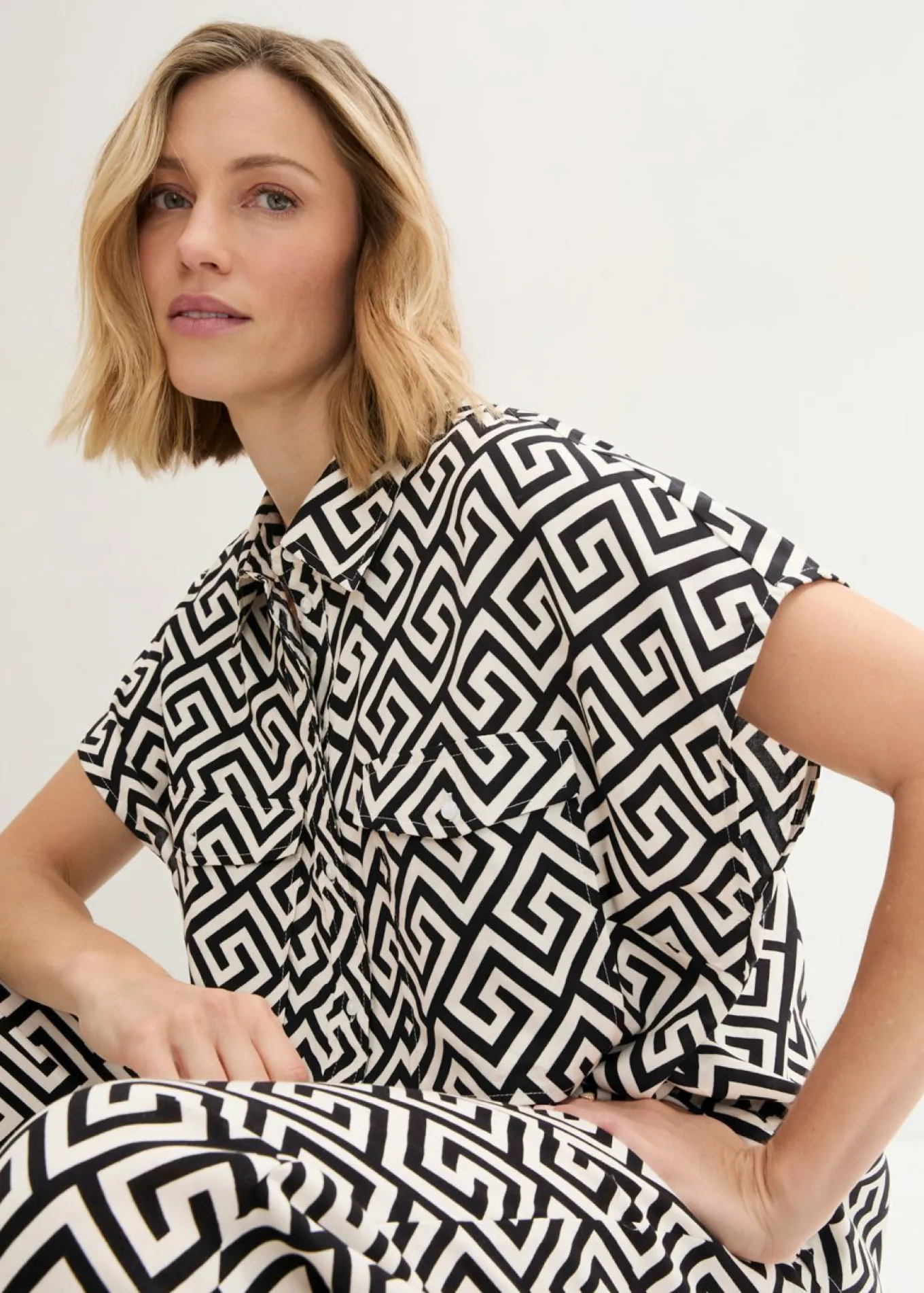 Blusa de viscosa fluida
