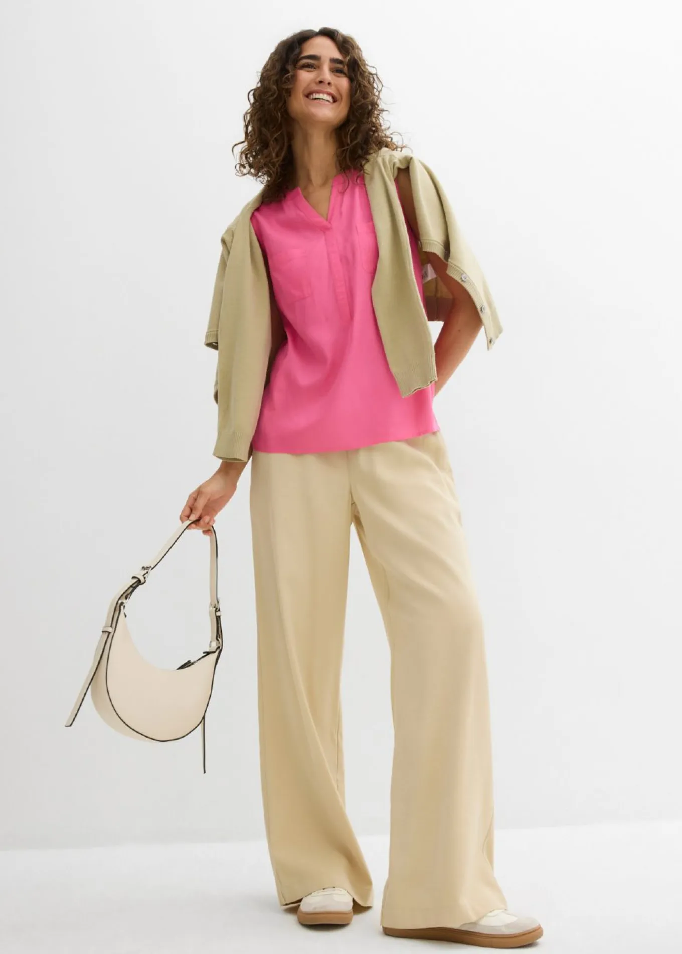 Blusa de viscosa fluida