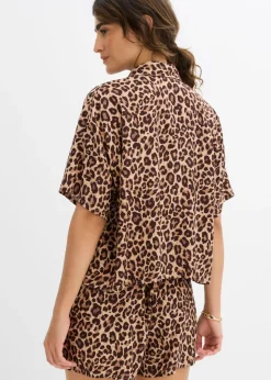Blusa de viscosa fluida