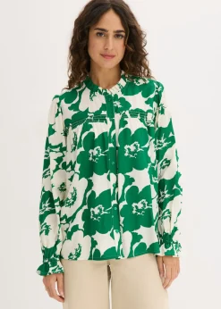Blusa de viscosa fluida