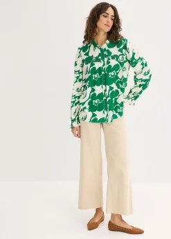 Blusa de viscosa fluida