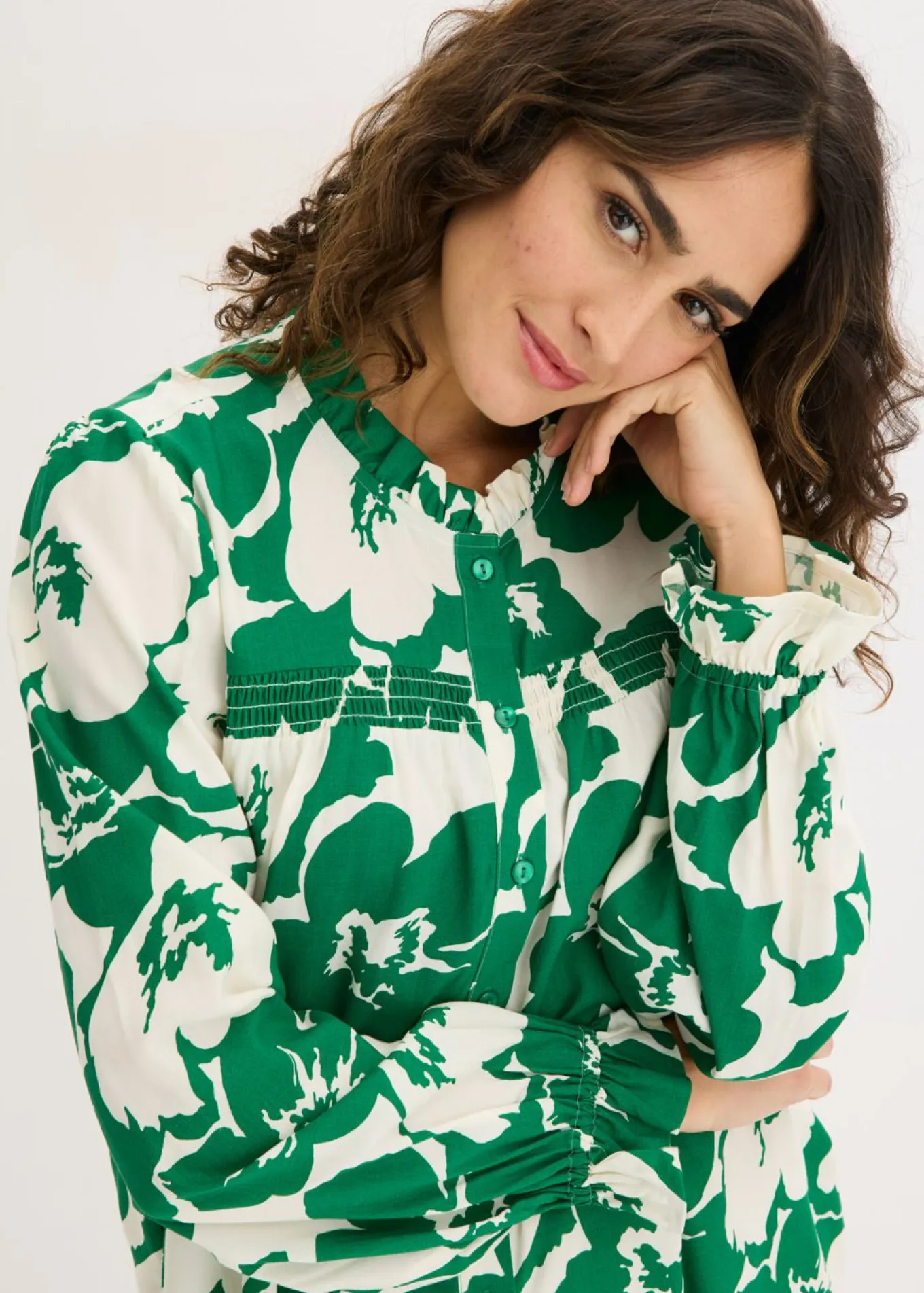 Blusa de viscosa fluida