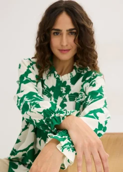 Blusa de viscosa fluida