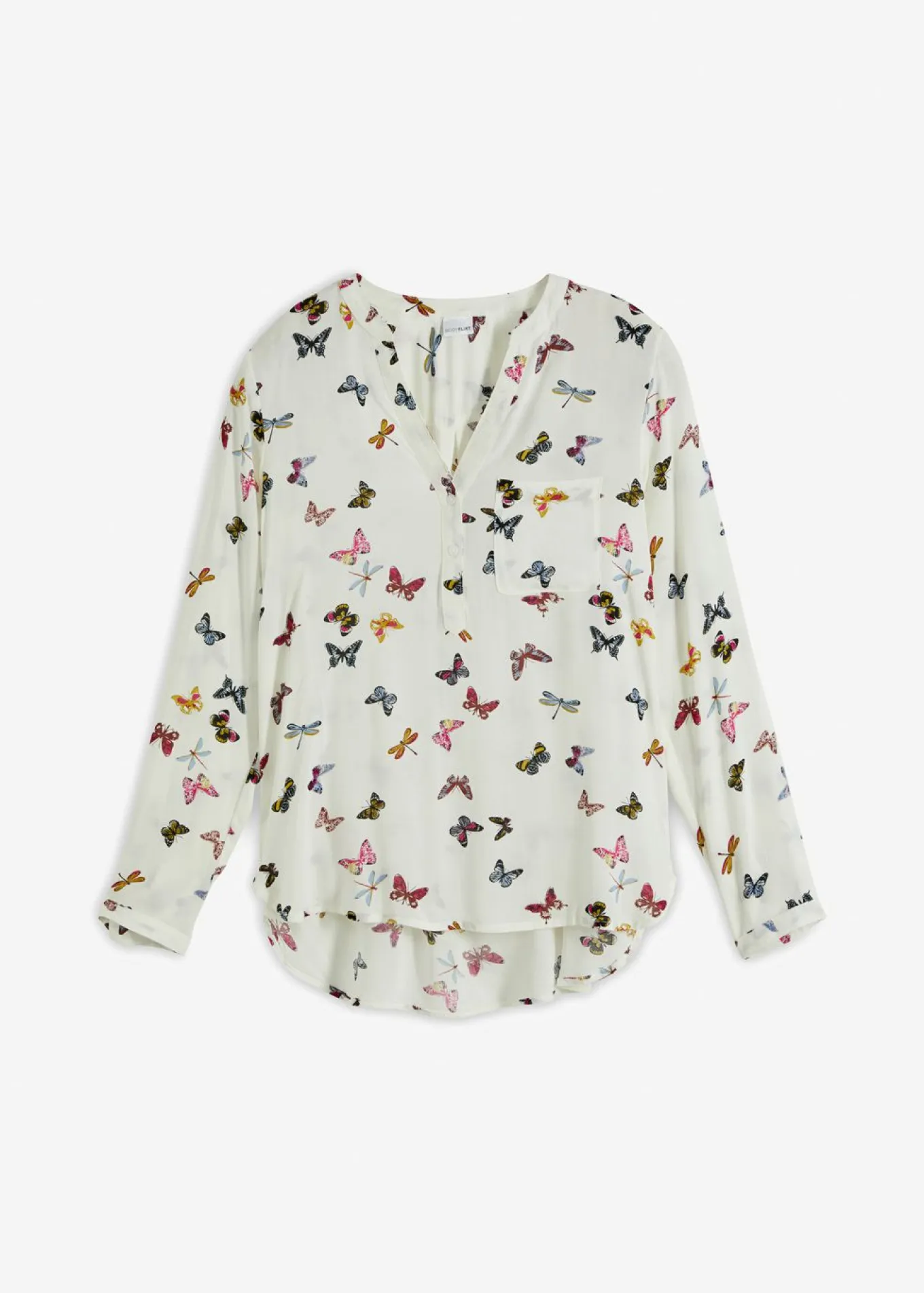 Blusa de viscosa fluida