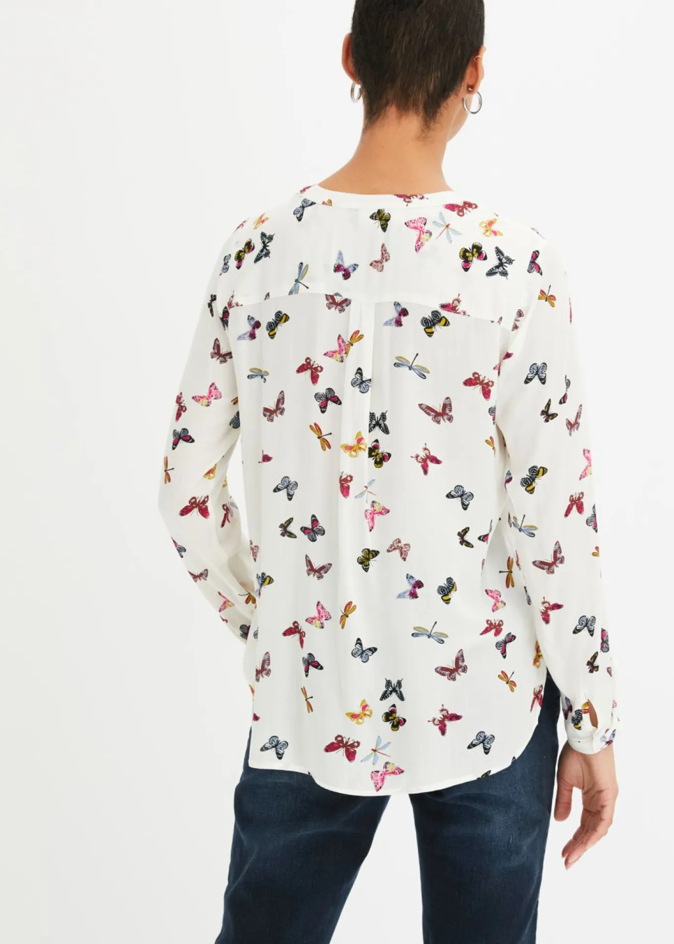 Blusa de viscosa fluida
