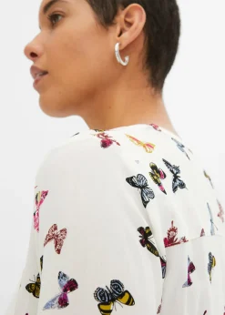 Blusa de viscosa fluida