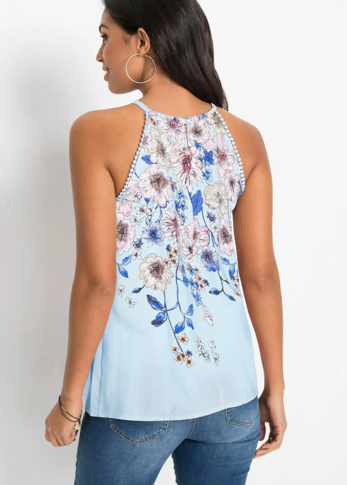 Blusa de viscosa fluida