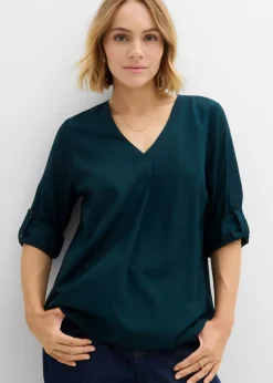 Blusa de viscosa fluida