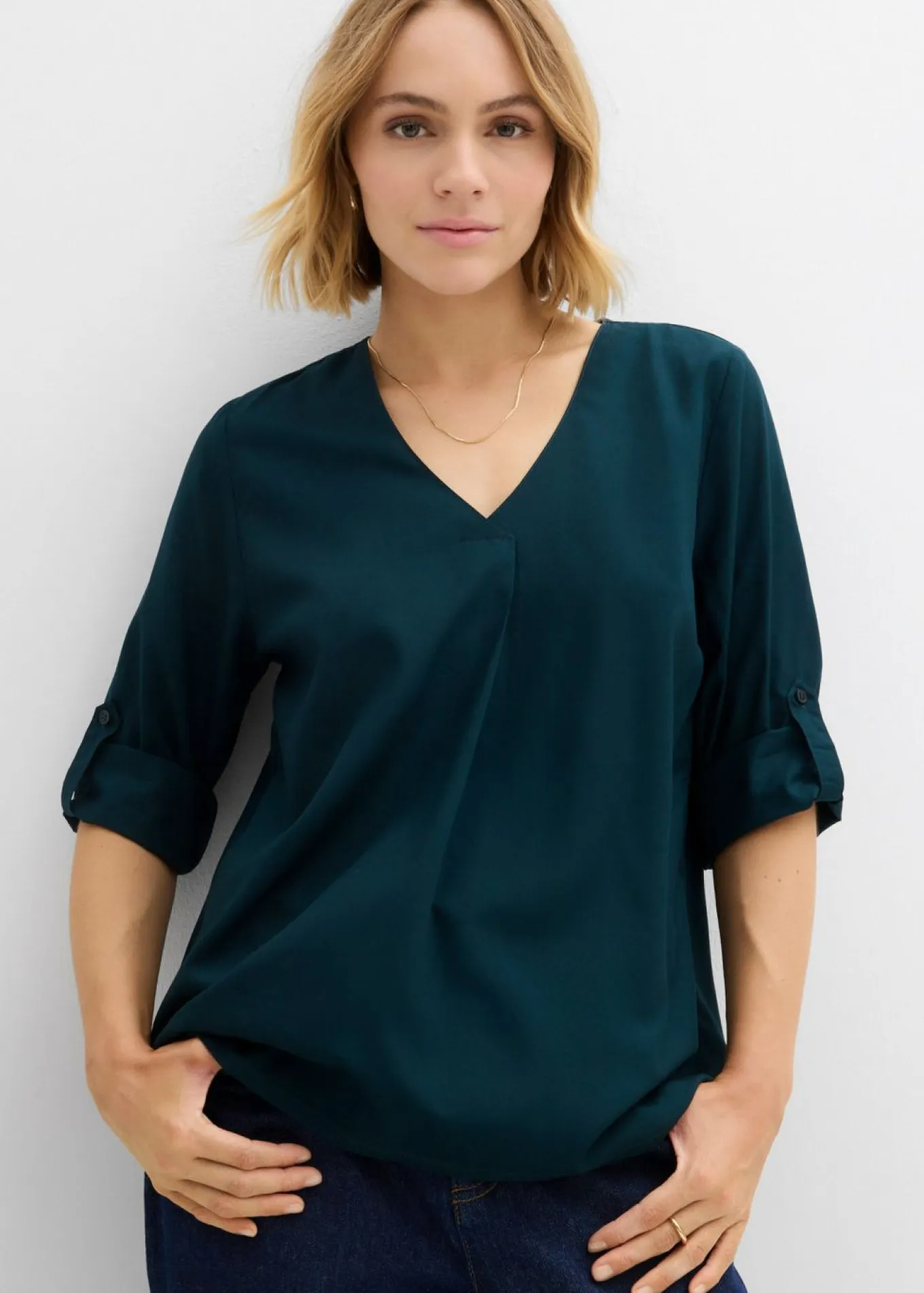Blusa de viscosa fluida