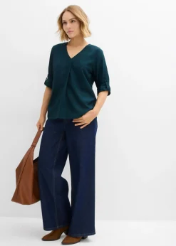 Blusa de viscosa fluida