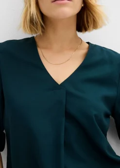Blusa de viscosa fluida