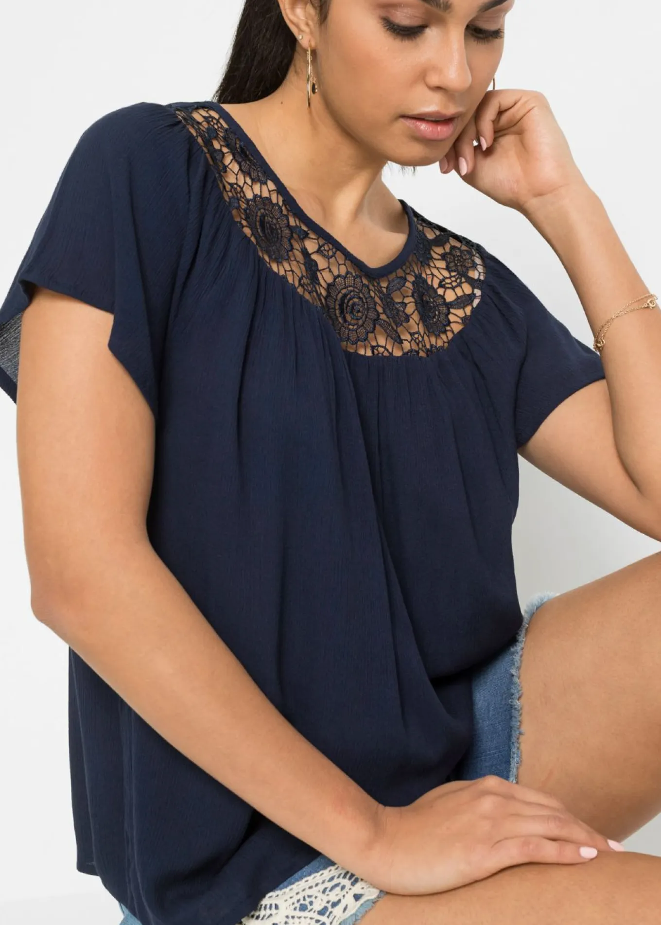 Blusa de viscosa pura