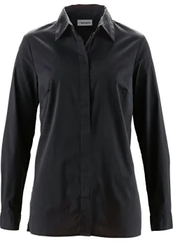 Blusa elástica larga