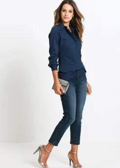 Blusa elástica larga