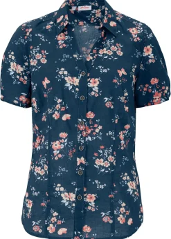 Blusa estampada de manga corta