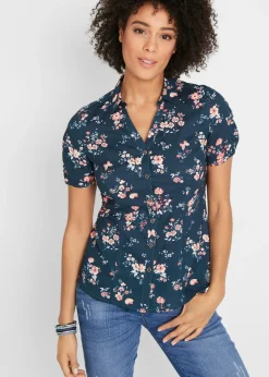 Blusa estampada de manga corta
