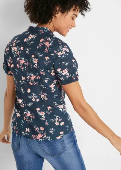 Blusa estampada de manga corta