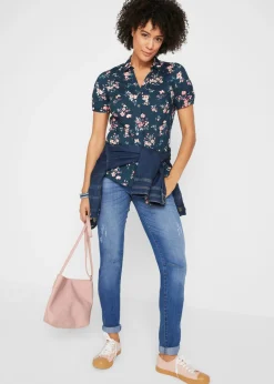 Blusa estampada de manga corta