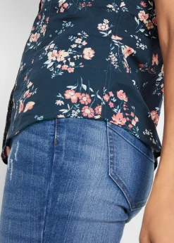 Blusa estampada de manga corta