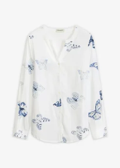 Blusa estampada de viscosa