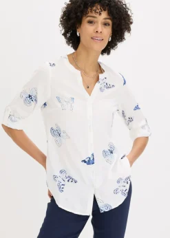 Blusa estampada de viscosa