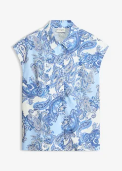 Blusa estampada de viscosa fluida