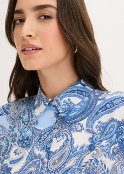 Blusa estampada de viscosa fluida