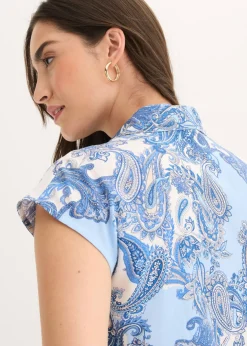 Blusa estampada de viscosa fluida