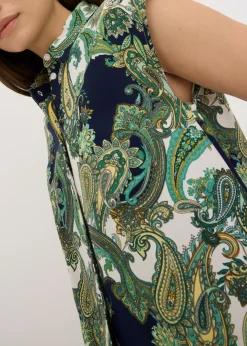 Blusa estampada de viscosa fluida