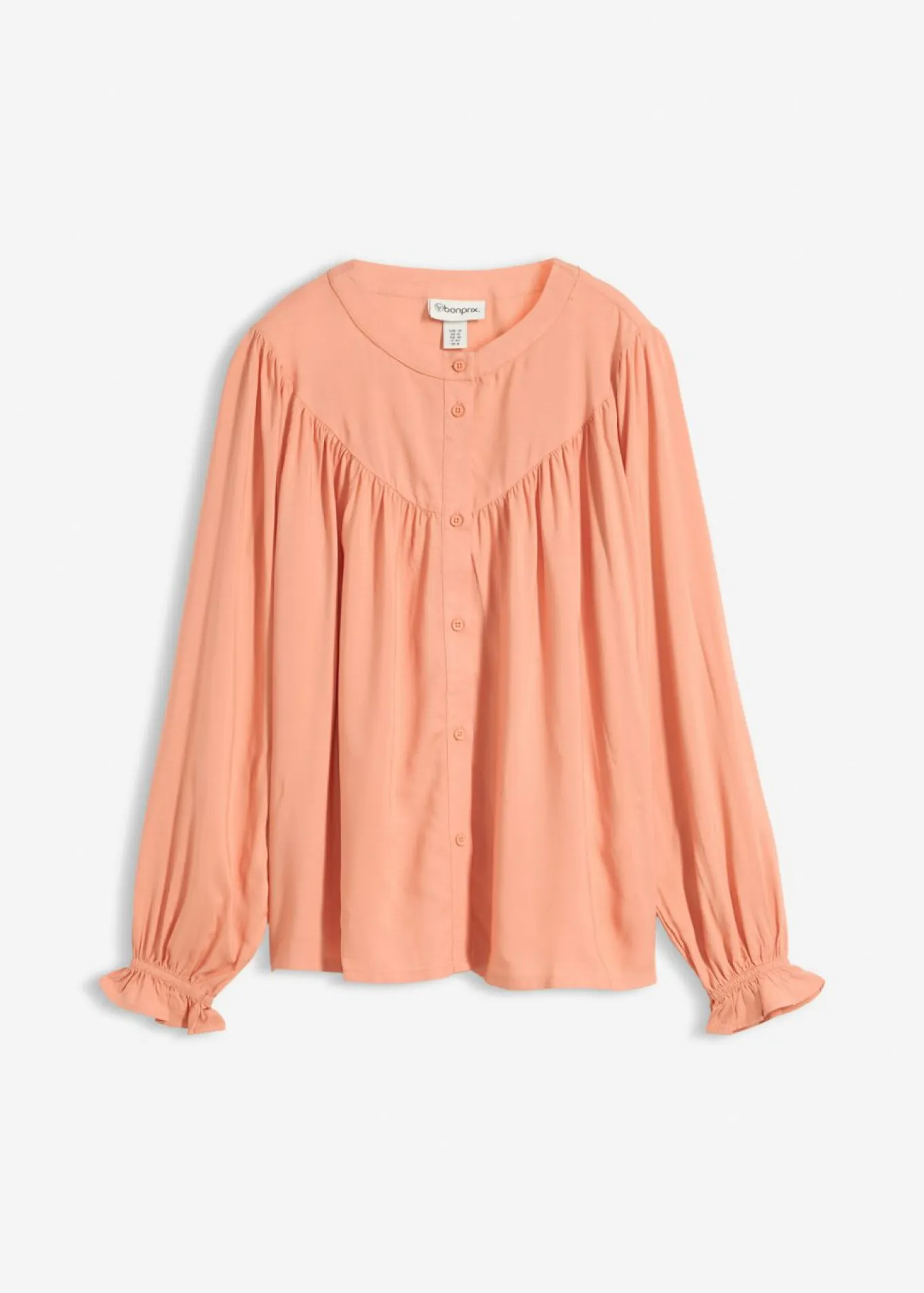 Blusa estilo prairie de viscosa fluida