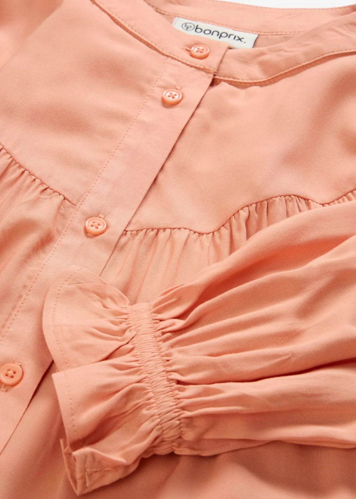 Blusa estilo prairie de viscosa fluida
