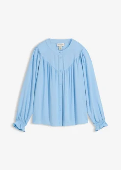 Blusa estilo prairie de viscosa fluida