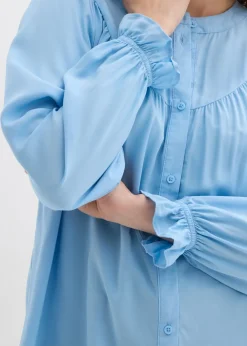 Blusa estilo prairie de viscosa fluida