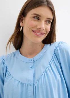 Blusa estilo prairie de viscosa fluida