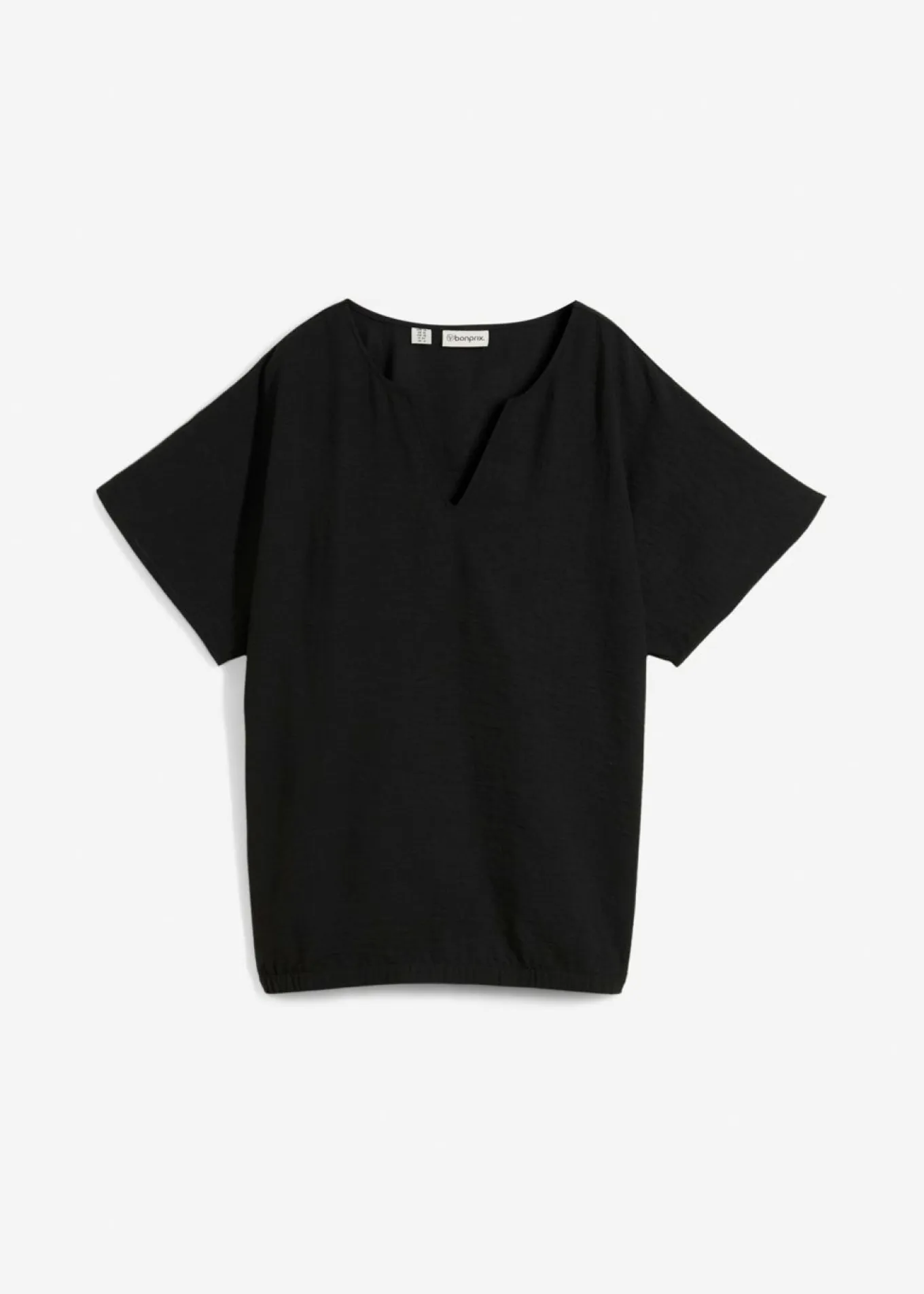 Blusa holgada con dobladillo elástico