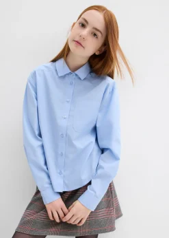 Blusa holgada de algodón puro
