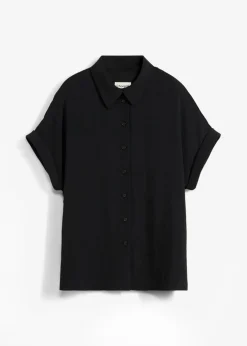 Blusa holgada de crepé estructurado