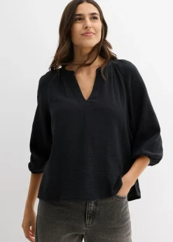 Blusa holgada de muselina