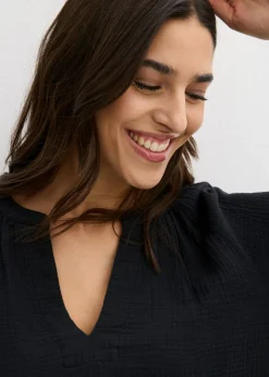 Blusa holgada de muselina