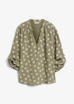 Blusa holgada de muselina vaporosa