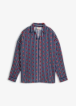 Blusa holgada de muselina suave