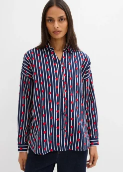 Blusa holgada de muselina suave