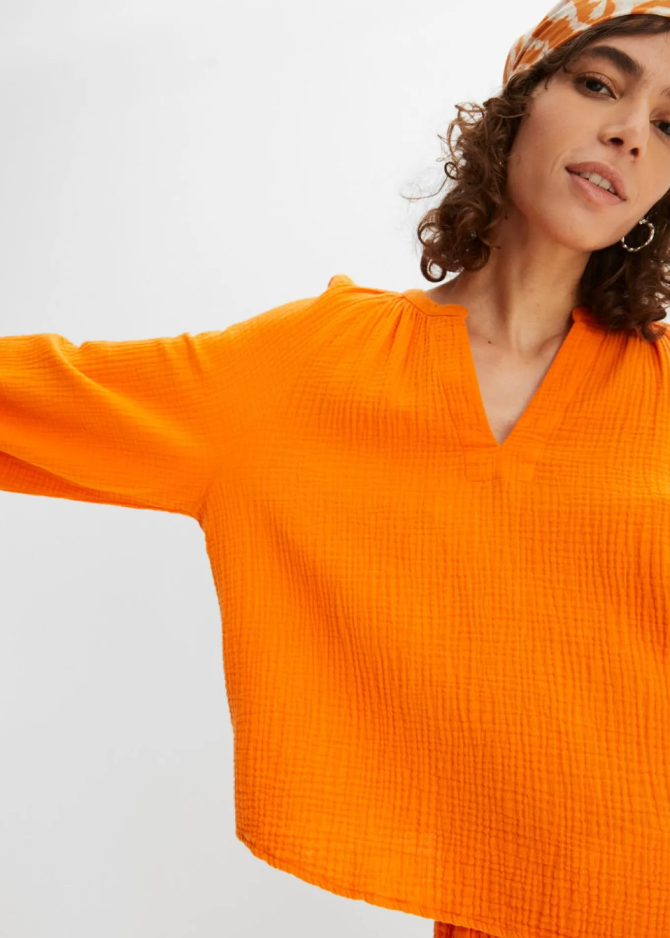 Blusa holgada de muselina